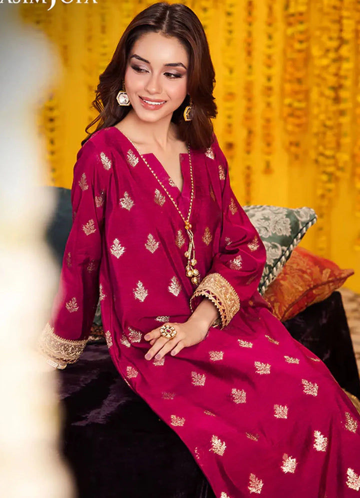 Floral Pattern By Asim Jofa Pret Embroidered Jacquard 2 Piece Suit AJFP-09