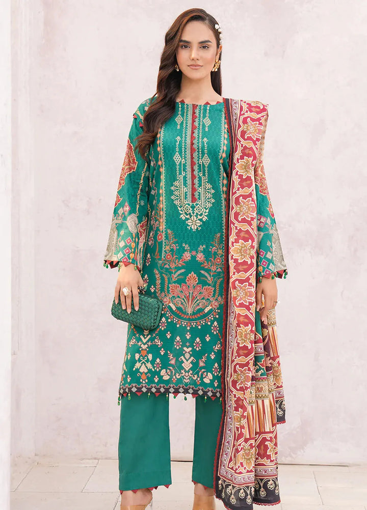 Floral Serenade By Meerak Printed Lawn Suit Unstitched 3 Piece MRK24F Daisy Daze - Summer Collection