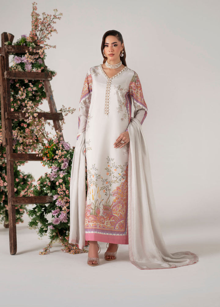 Floral Whimsy by Mehak Yaqoob Pret Embroidered Silk 3 Piece Suit Bellina