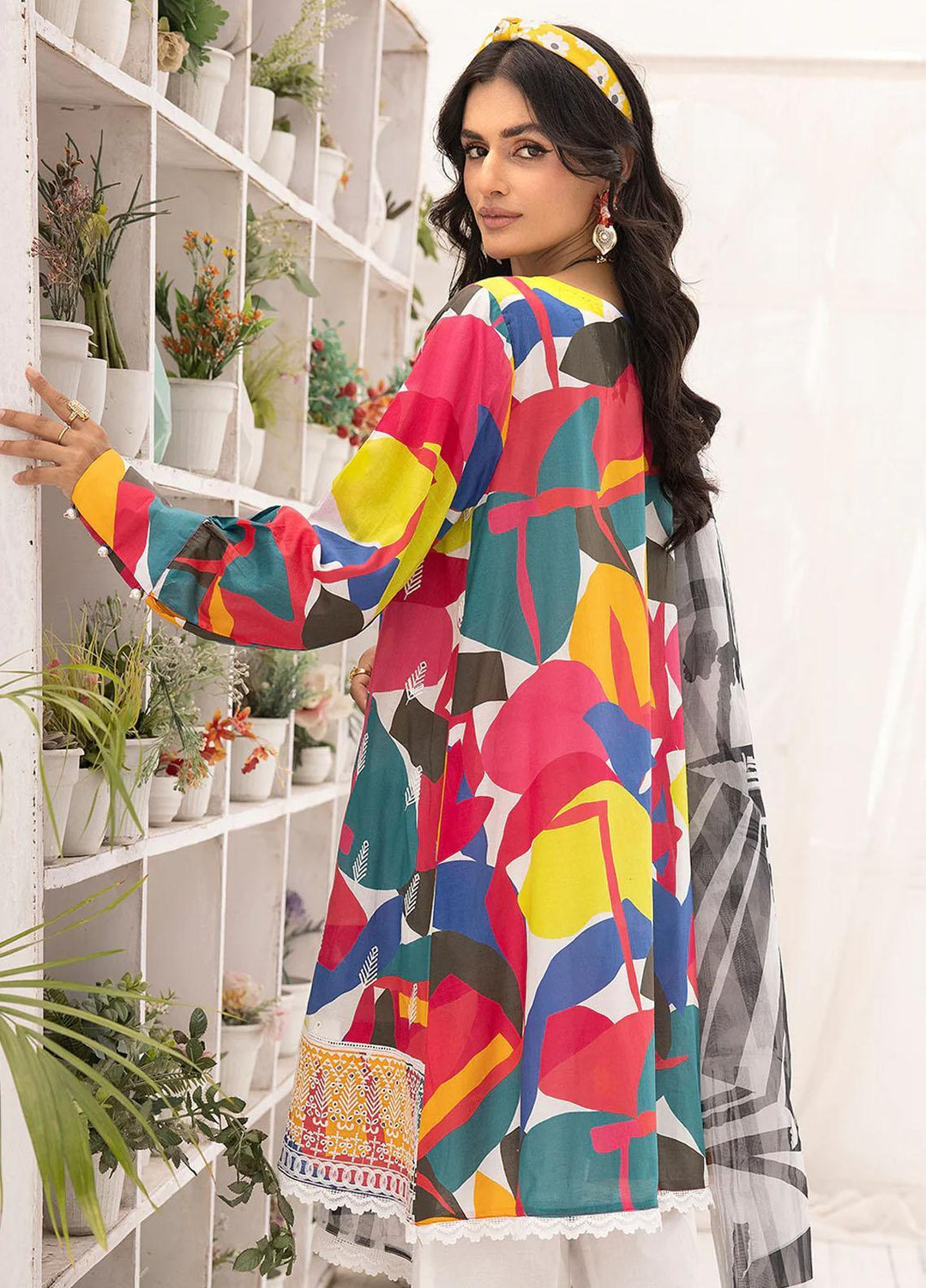 Florance By Meerak Embroidered Lawn Suits Unstitched 2 Piece MRK23F Funk - Summer Collection