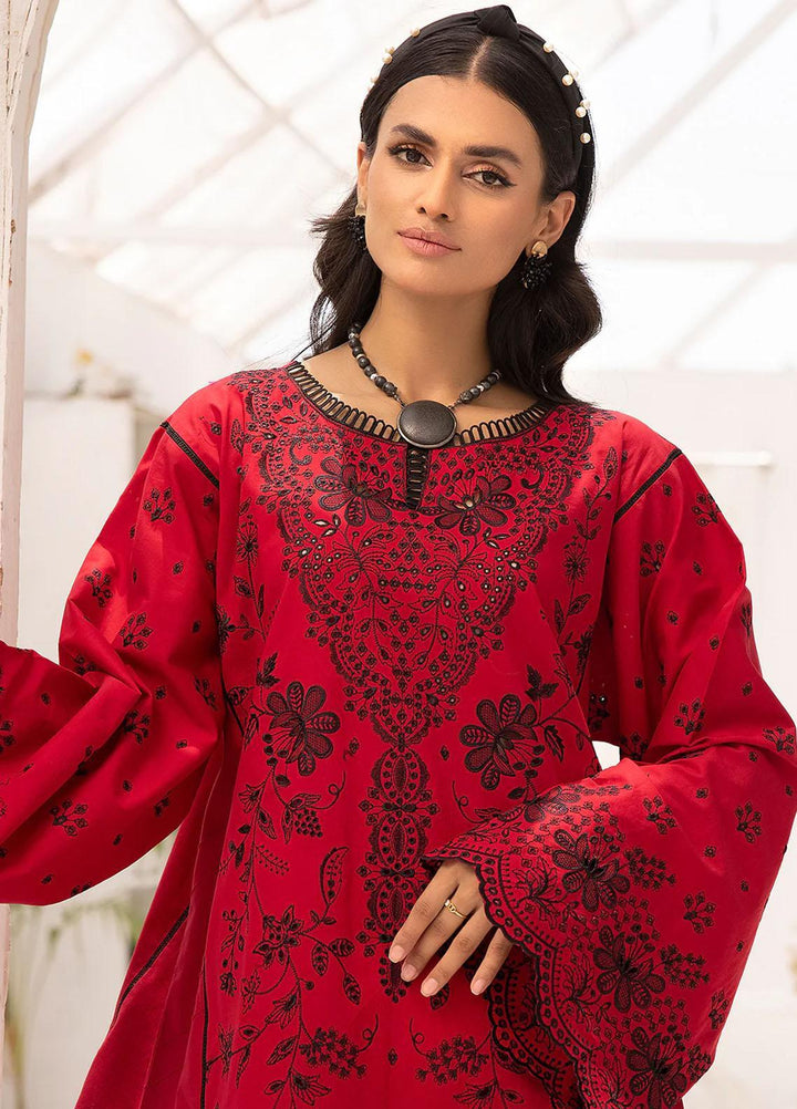 Florance By Meerak Embroidered Lawn Suits Unstitched 2 Piece MRK23F Altromeria - Summer Collection