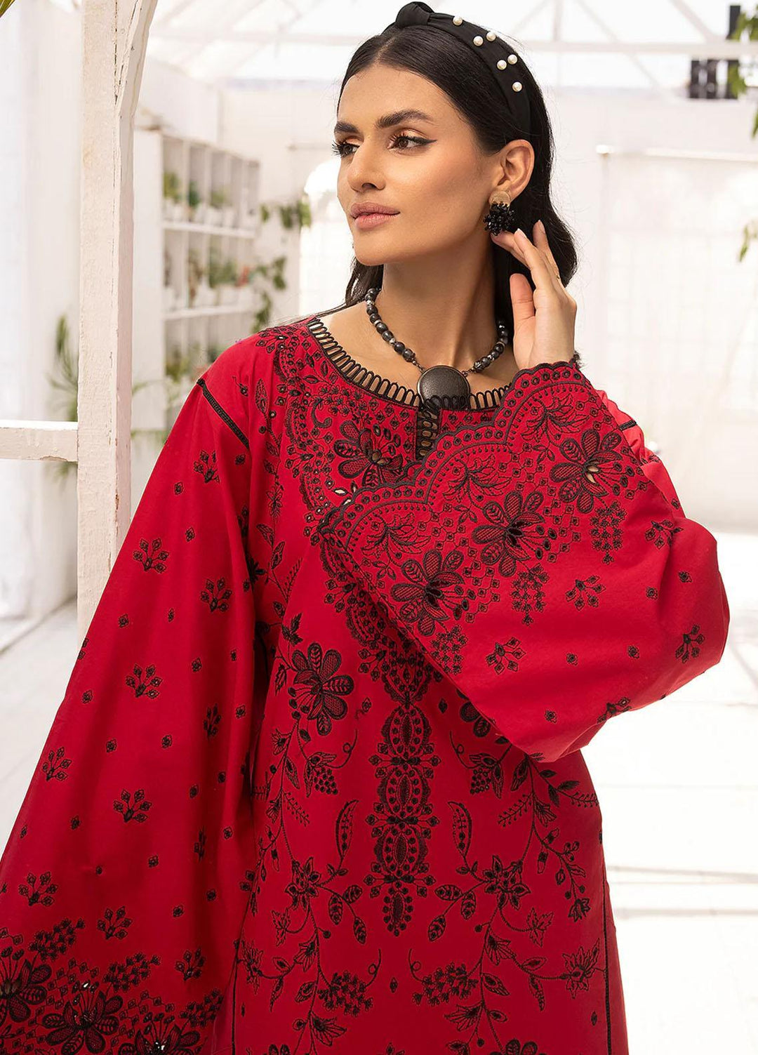 Florance By Meerak Embroidered Lawn Suits Unstitched 2 Piece MRK23F Altromeria - Summer Collection