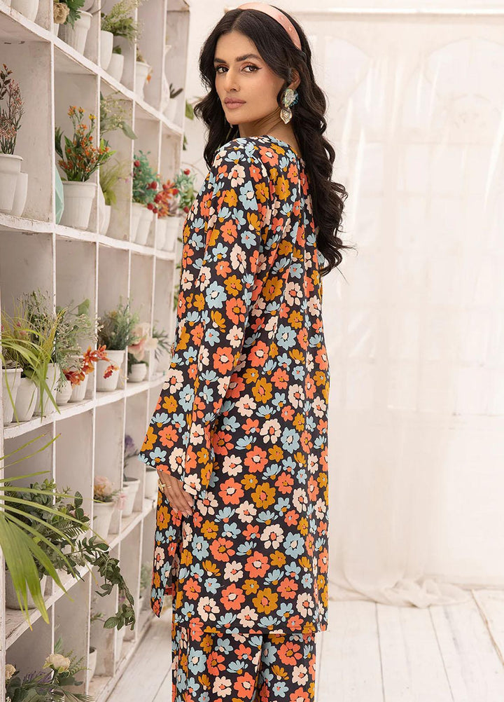 Florance By Meerak Printed Lawn Suits Unstitched 2 Piece MRK23F Florid - Summer Collection