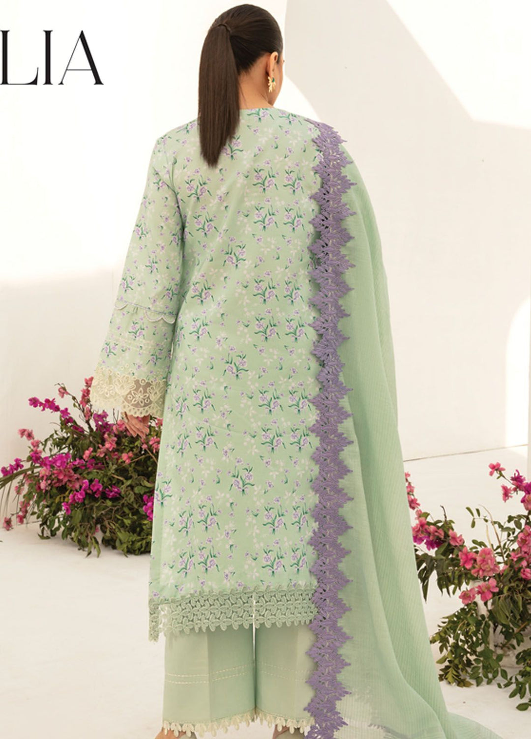 Florance By Rang Rasiya Embroidered Lawn Suits Unstitched 3 Piece RR24F D4 Dahlia - Premium Collection