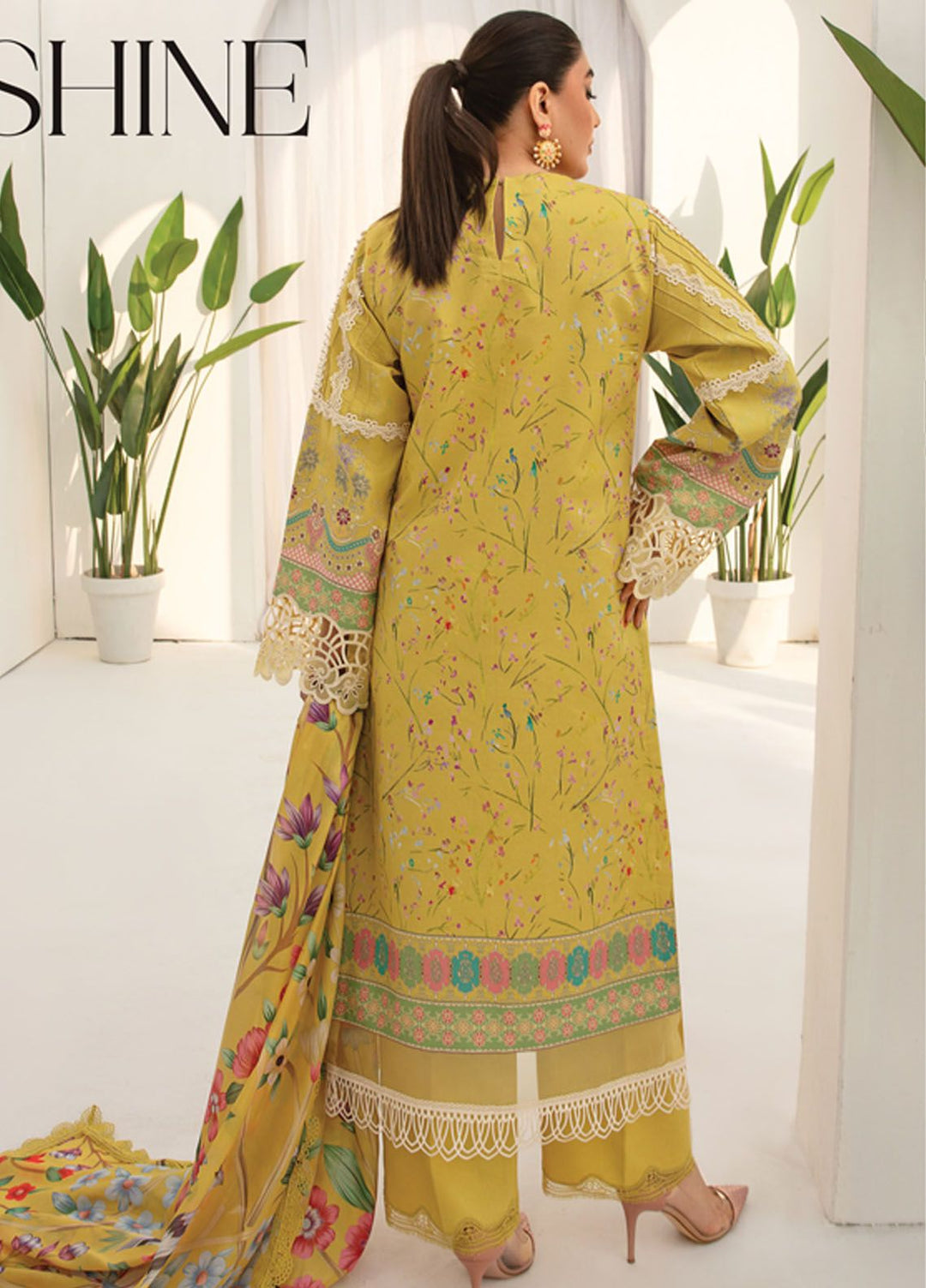 Florance By Rang Rasiya Embroidered Lawn Suits Unstitched 3 Piece RR24F D6 Sunshine - Premium Collection