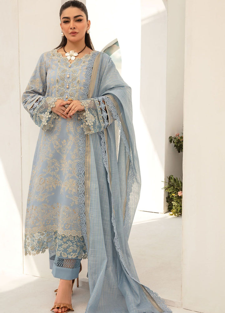 Florance By Rang Rasiya Embroidered Lawn Suits Unstitched 3 Piece RR24F D9 Mellow - Premium Collection