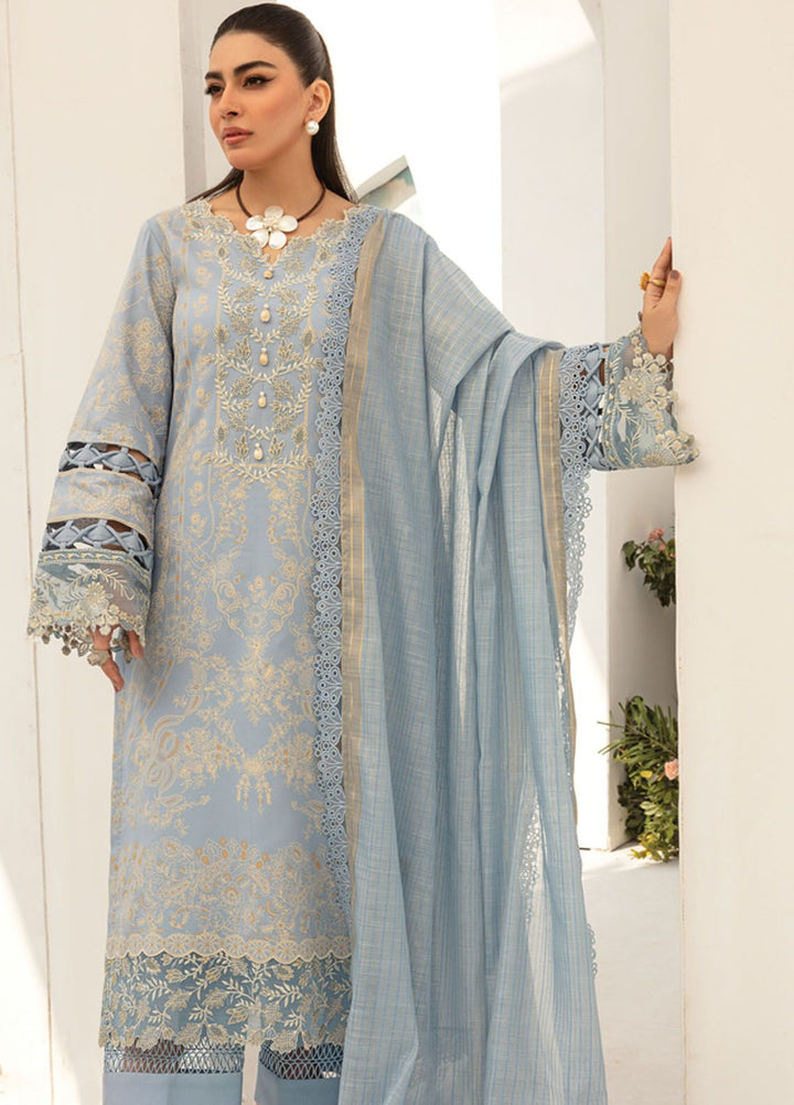 Florance By Rang Rasiya Embroidered Lawn Suits Unstitched 3 Piece RR24F D9 Mellow - Premium Collection