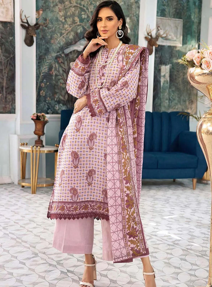 Florence By Gul Ahmed Printed Lawn Suits Unstitched 3 Piece GA22F CL-22223 B - Summer Collection