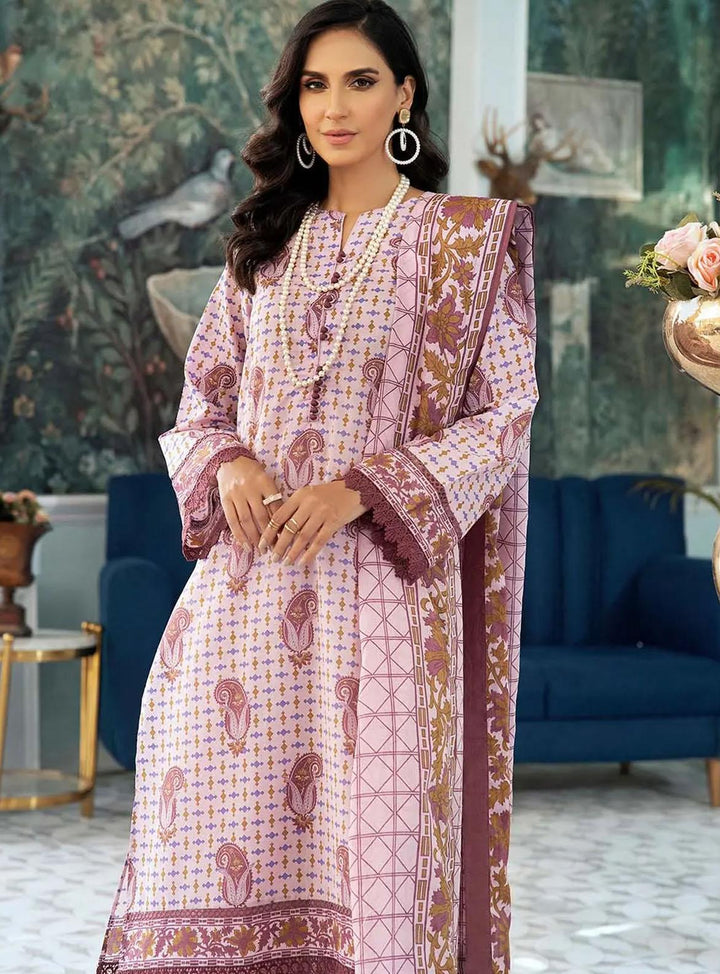 Florence By Gul Ahmed Printed Lawn Suits Unstitched 3 Piece GA22F CL-22223 B - Summer Collection