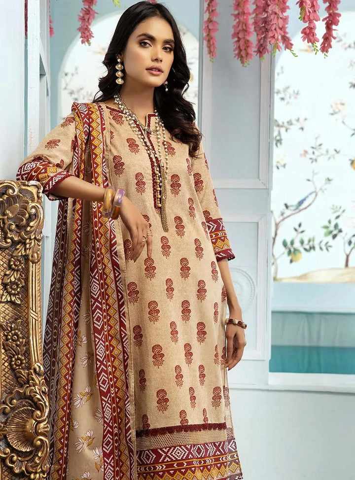 Florence By Gul Ahmed Printed Lawn Suits Unstitched 3 Piece GA22F CL-22235 A - Summer Collection