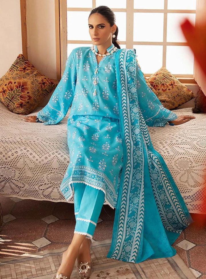 Florence By Gul Ahmed Printed Lawn Suits Unstitched 3 Piece GA22F CL-22238 A - Summer Collection