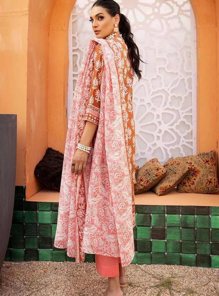 Florence By Gul Ahmed Printed Lawn Suits Unstitched 3 Piece GA22F CL-32050 B - Summer Collection