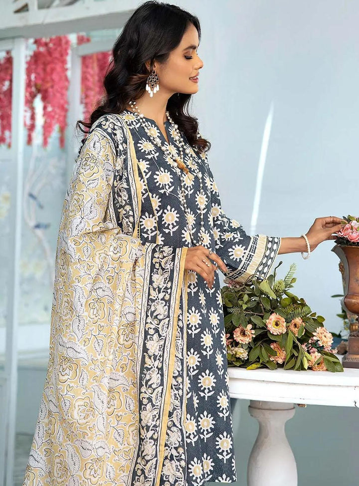 Florence By Gul Ahmed Printed Lawn Suits Unstitched 3 Piece GA22F CL-32050 A - Summer Collection