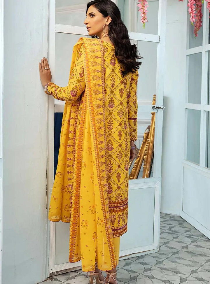 Florence By Gul Ahmed Printed Lawn Suits Unstitched 2 Piece GA22F TL-22035 B - Summer Collection