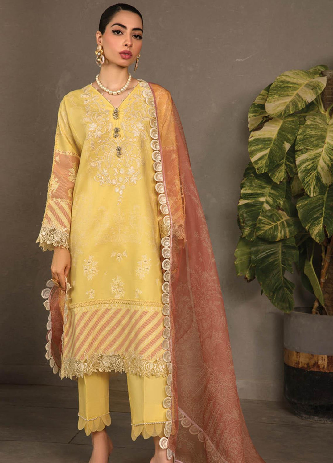 Florence By Rang Rasiya Embroidered Lawn Suits Unstitched 3 Piece RR23F 05 Zinnia - Summer Collection