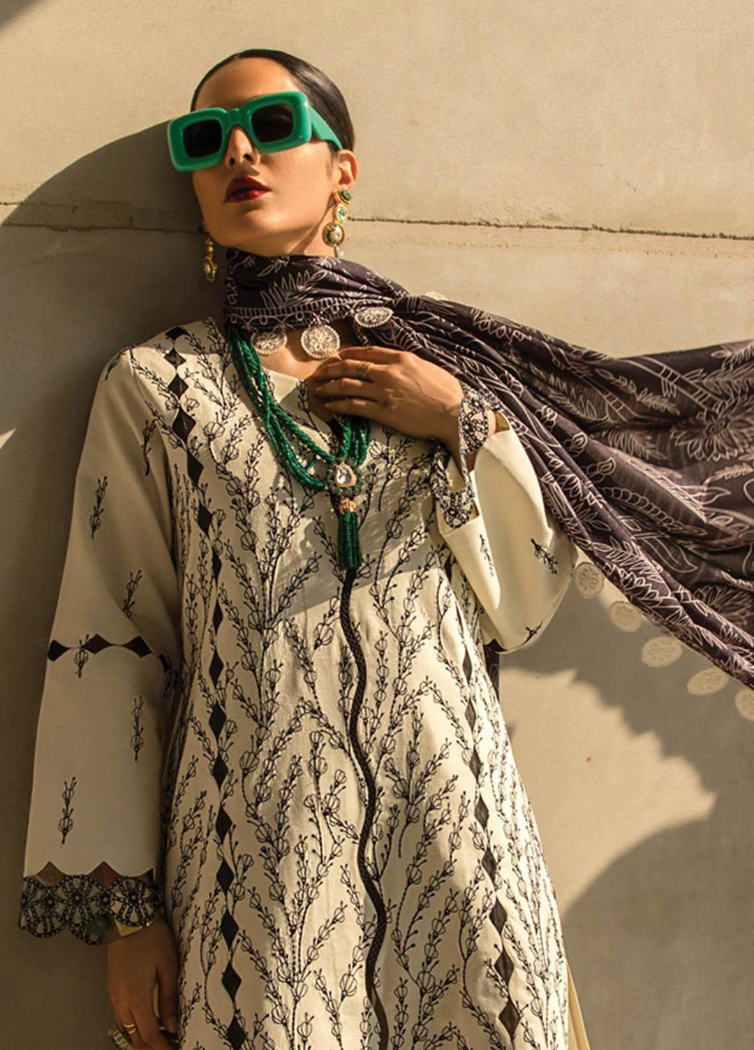 Florence By Rang Rasiya Embroidered Lawn Suits Unstitched 3 Piece RR23F 11 Lvy - Summer Collection
