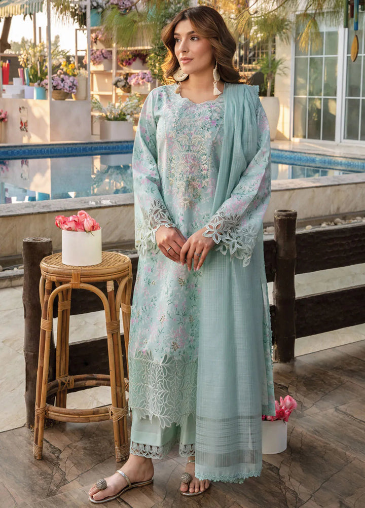 Florence by Rang Rasiya Embroidered Lawn Suit Unstitched 3 Piece RR25F D-01 Laraib - Summer Collection