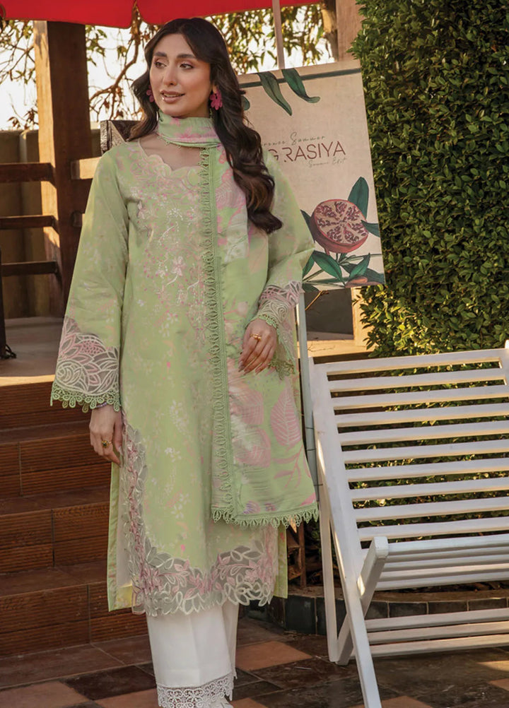 Florence by Rang Rasiya Embroidered Lawn Suit Unstitched 3 Piece RR25F D-02 Haniya - Summer Collection