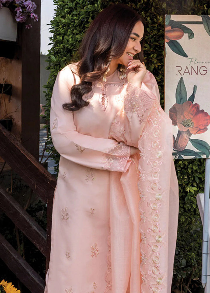 Florence by Rang Rasiya Embroidered Lawn Suit Unstitched 3 Piece RR25F D-03 Eshal - Summer Collection