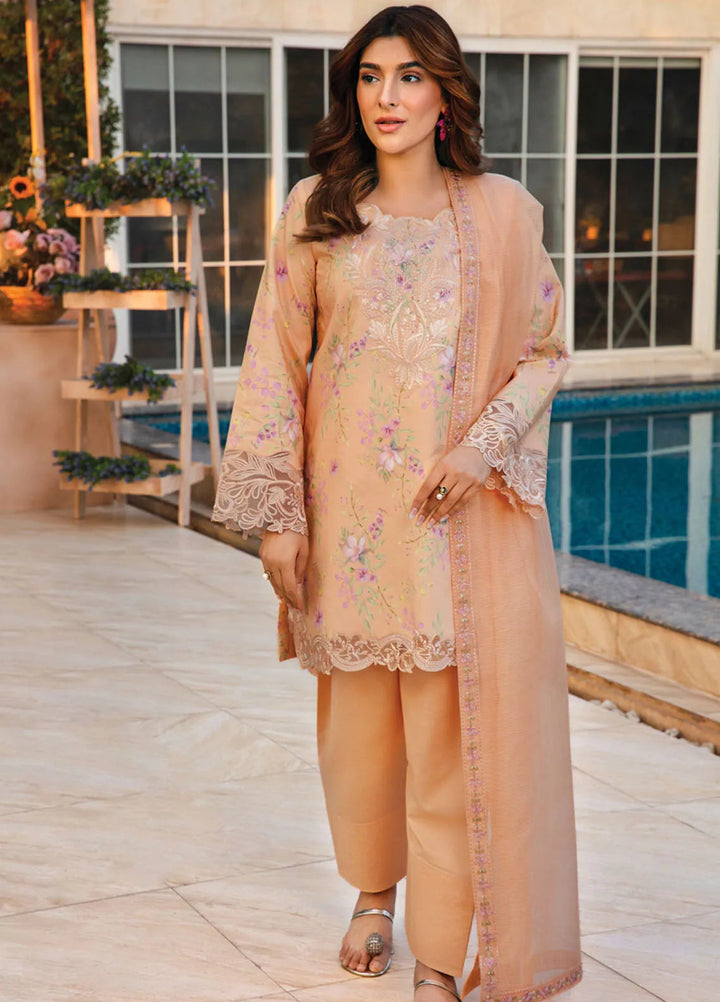 Florence by Rang Rasiya Embroidered Lawn Suit Unstitched 3 Piece RR25F D-04 Minahil - Summer Collection