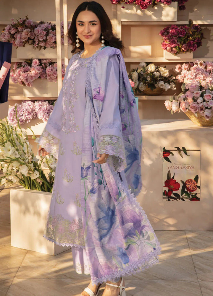 Florence by Rang Rasiya Embroidered Lawn Suit Unstitched 3 Piece RR25F D-06 Haneen - Summer Collection