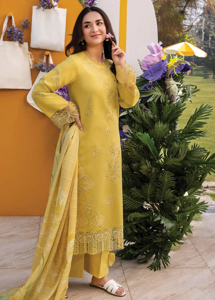 Florence by Rang Rasiya Embroidered Lawn Suit Unstitched 3 Piece RR25F D-07 Meharmah - Summer Collection