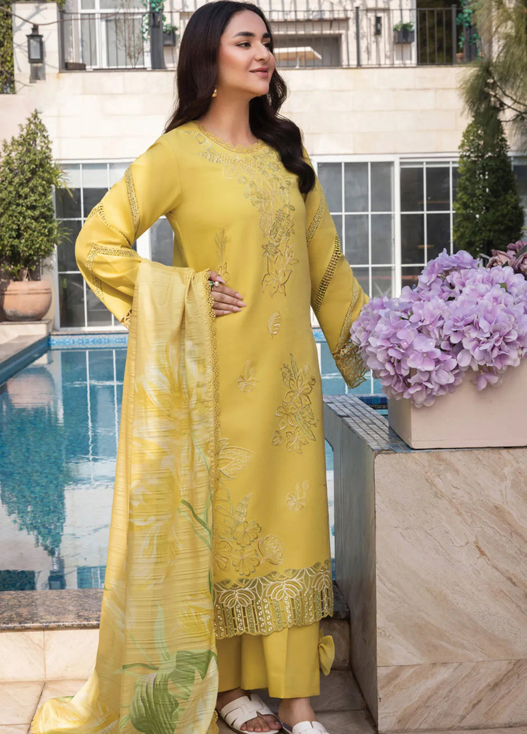 Florence by Rang Rasiya Embroidered Lawn Suit Unstitched 3 Piece RR25F D-07 Meharmah - Summer Collection