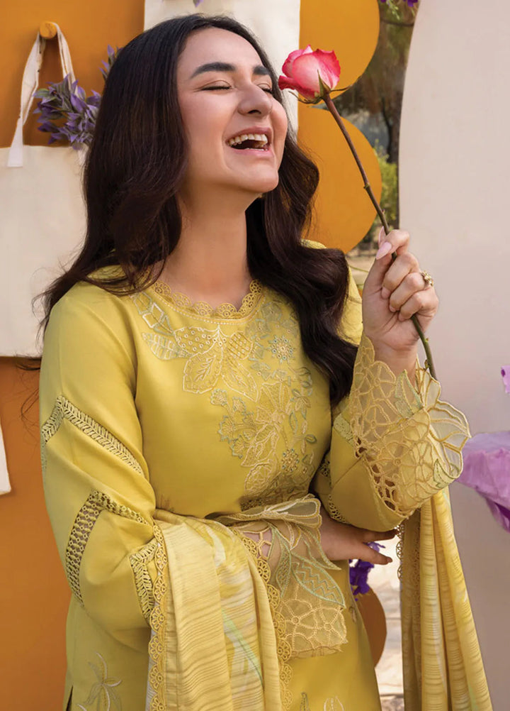 Florence by Rang Rasiya Embroidered Lawn Suit Unstitched 3 Piece RR25F D-07 Meharmah - Summer Collection