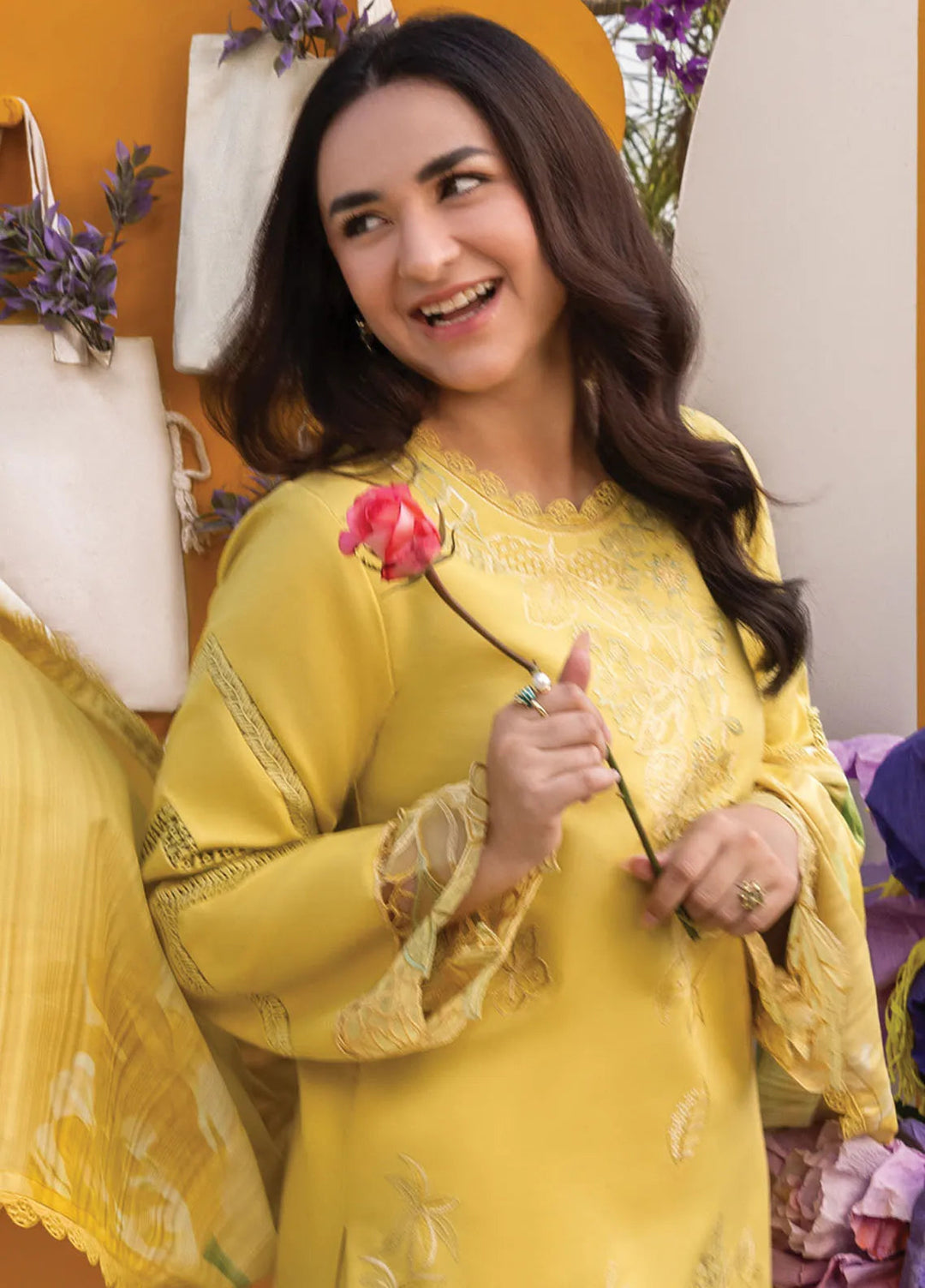 Florence by Rang Rasiya Embroidered Lawn Suit Unstitched 3 Piece RR25F D-07 Meharmah - Summer Collection