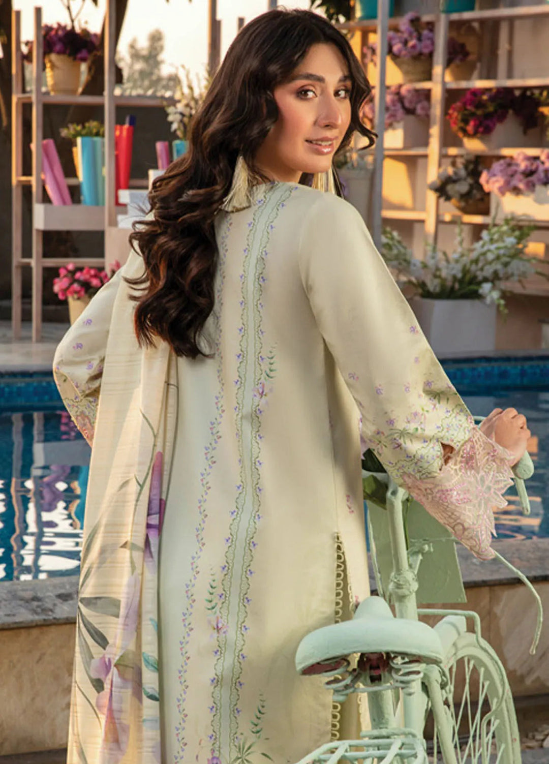 Florence by Rang Rasiya Embroidered Lawn Suit Unstitched 3 Piece RR25F D-09 Manah - Summer Collection