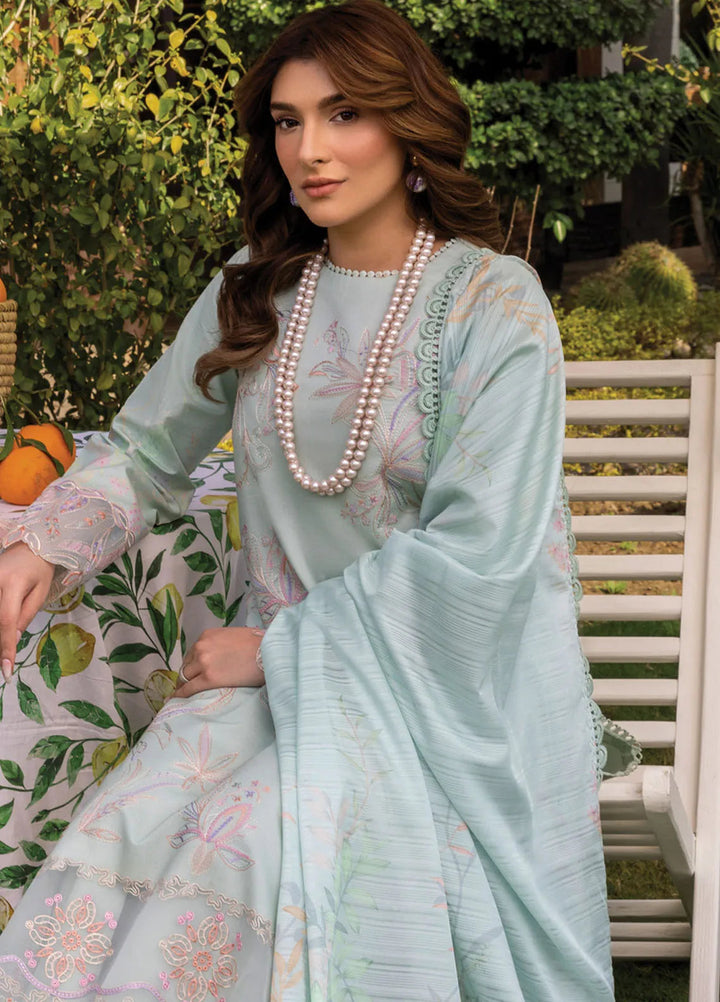 Florence by Rang Rasiya Embroidered Lawn Suit Unstitched 3 Piece RR25F D-10 Shireen - Summer Collection
