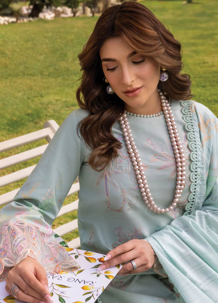 Florence by Rang Rasiya Embroidered Lawn Suit Unstitched 3 Piece RR25F D-10 Shireen - Summer Collection