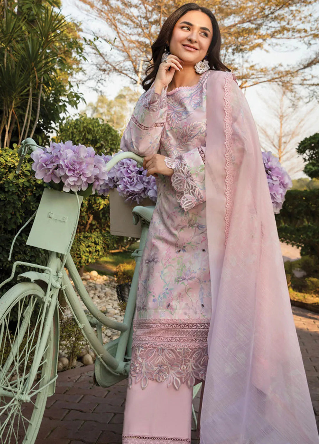 Florence by Rang Rasiya Embroidered Lawn Suit Unstitched 3 Piece RR25F D-11 Rania - Summer Collection