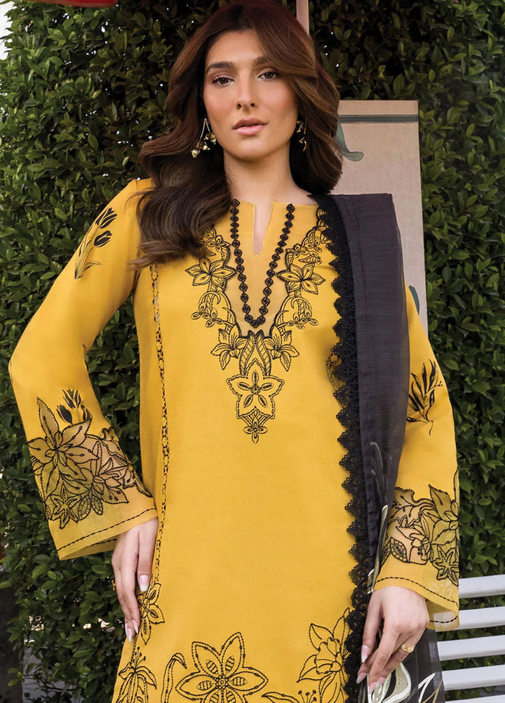 Florence by Rang Rasiya Embroidered Lawn Suit Unstitched 3 Piece RR25F D-12 Mirha - Summer Collection