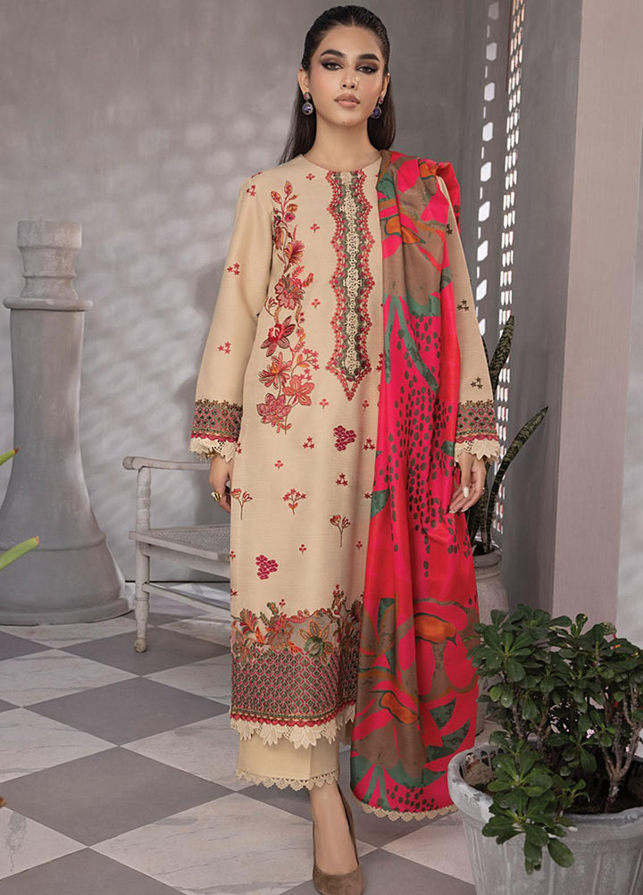 Florence By Rang Rasiya Embroidered Linen Suits Unstitched 3 Piece RR23FLL D-02 Maira - Winter Collection