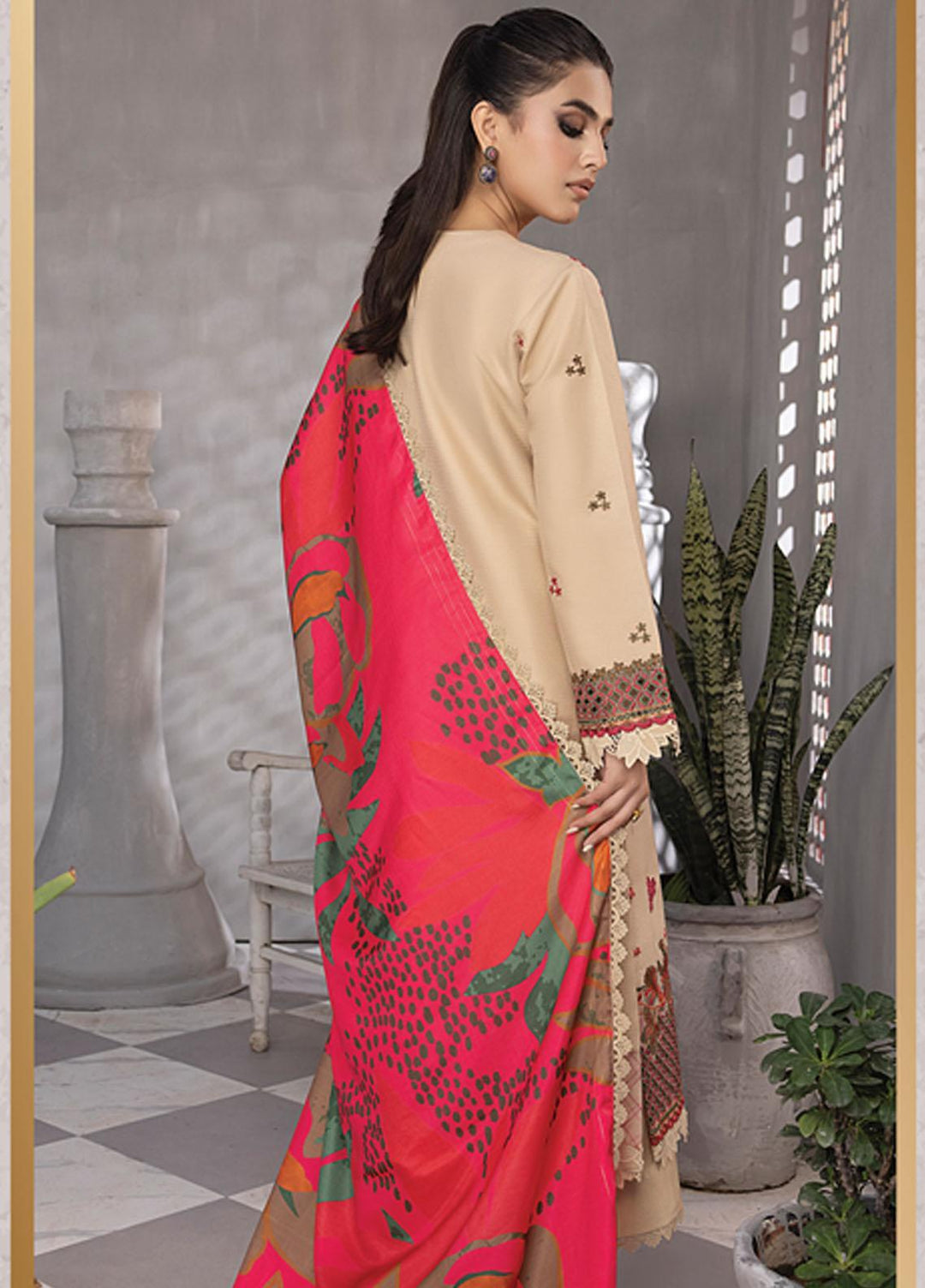 Florence By Rang Rasiya Embroidered Linen Suits Unstitched 3 Piece RR23FLL D-02 Maira - Winter Collection