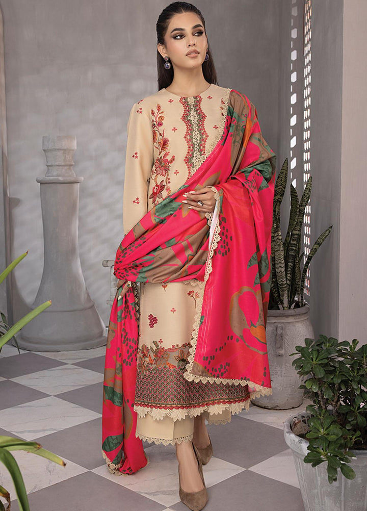 Florence By Rang Rasiya Embroidered Linen Suits Unstitched 3 Piece RR23FLL D-02 Maira - Winter Collection