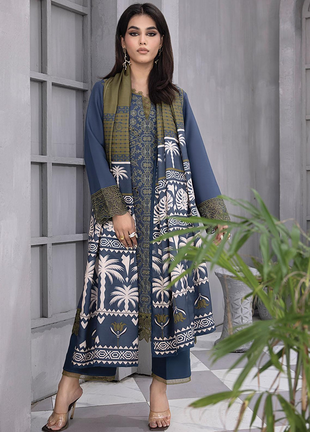 Florence By Rang Rasiya Embroidered Linen Suits Unstitched 3 Piece RR23FLL D-04 Zahabia - Winter Collection
