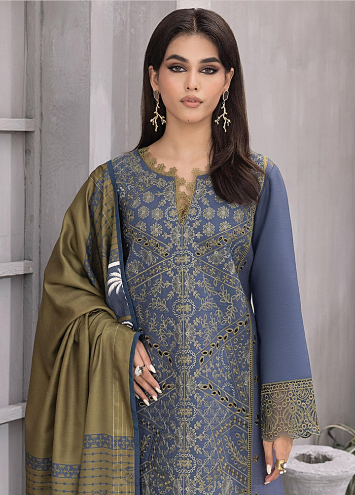Florence By Rang Rasiya Embroidered Linen Suits Unstitched 3 Piece RR23FLL D-04 Zahabia - Winter Collection