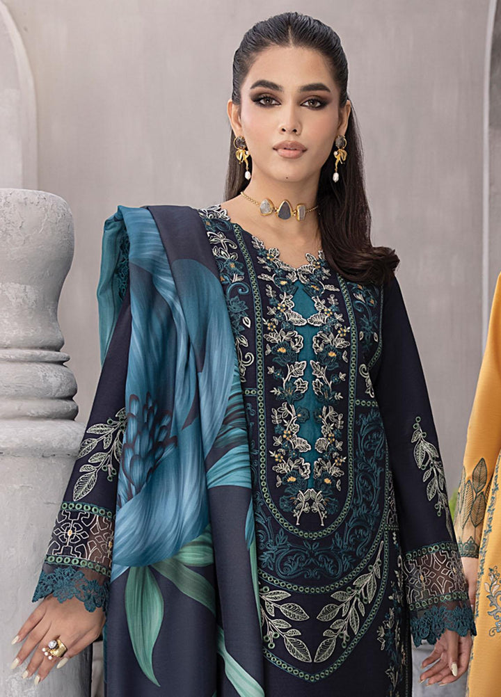 Florence By Rang Rasiya Embroidered Linen Suits Unstitched 3 Piece RR23FLL D-05 Kazimah - Winter Collection