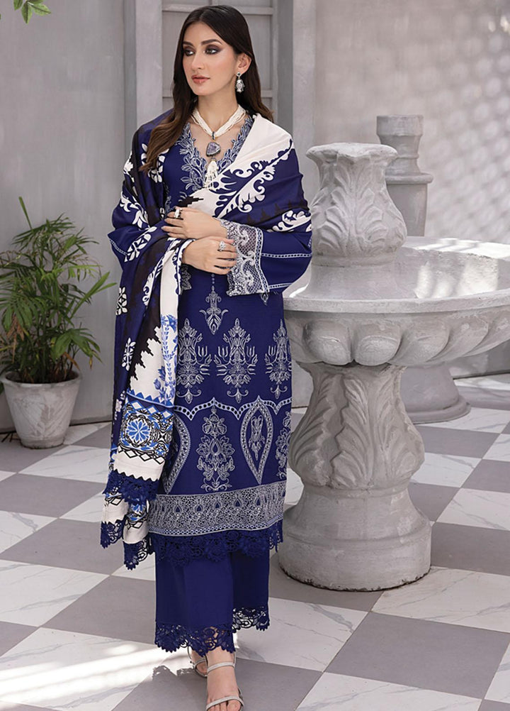 Florence By Rang Rasiya Embroidered Linen Suits Unstitched 3 Piece RR23FLL D-06 Amaya - Winter Collection