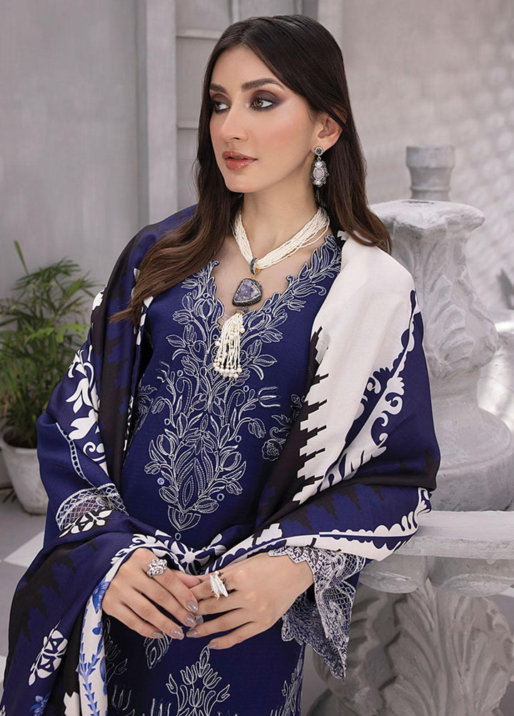 Florence By Rang Rasiya Embroidered Linen Suits Unstitched 3 Piece RR23FLL D-06 Amaya - Winter Collection