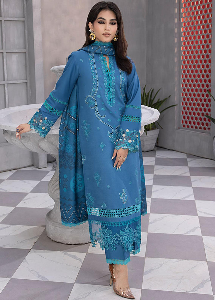 Florence By Rang Rasiya Embroidered Linen Suits Unstitched 3 Piece RR23FLL D-07 Maliha - Winter Collection