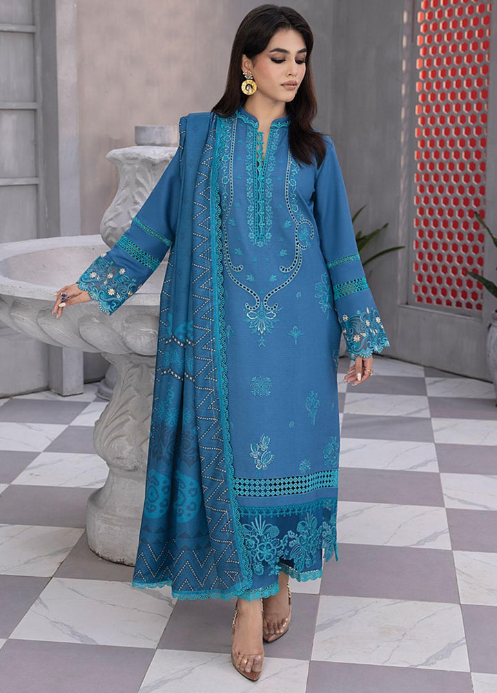 Florence By Rang Rasiya Embroidered Linen Suits Unstitched 3 Piece RR23FLL D-07 Maliha - Winter Collection