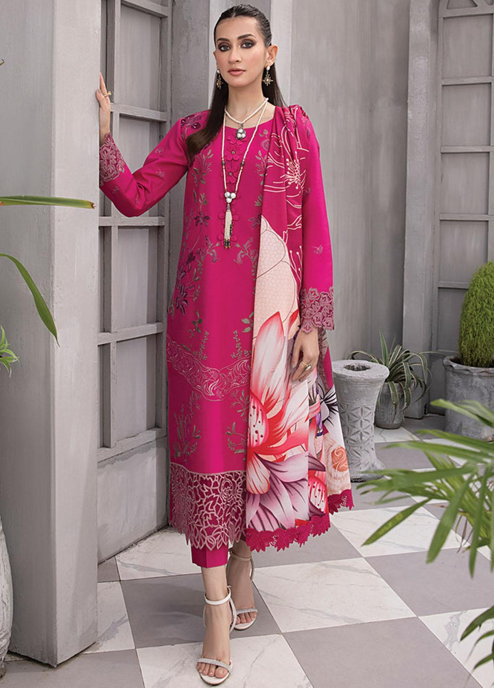 Florence By Rang Rasiya Embroidered Linen Suits Unstitched 3 Piece RR23FLL D-08 Raisa - Winter Collection