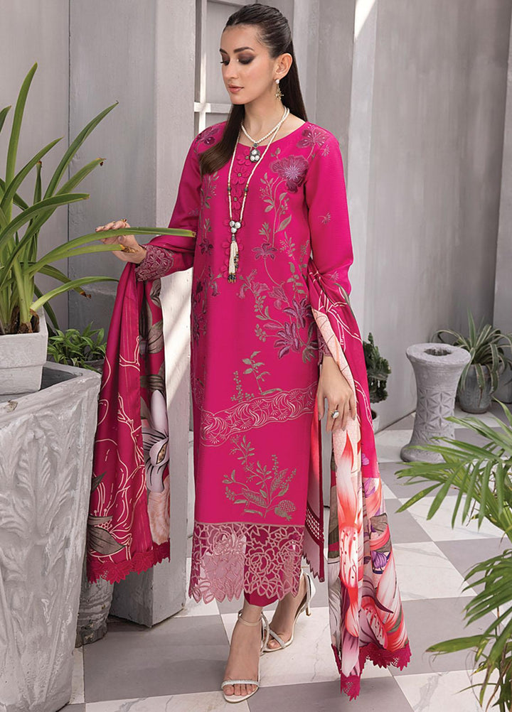 Florence By Rang Rasiya Embroidered Linen Suits Unstitched 3 Piece RR23FLL D-08 Raisa - Winter Collection