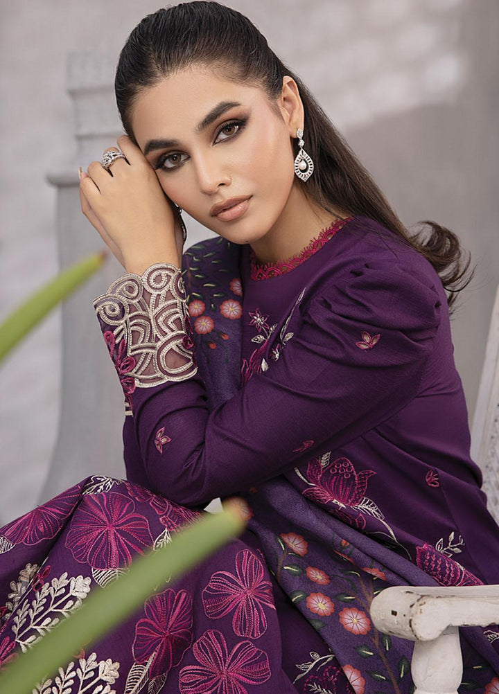 Florence By Rang Rasiya Embroidered Linen Suits Unstitched 3 Piece RR23FLL D-09 Saheefa - Winter Collection