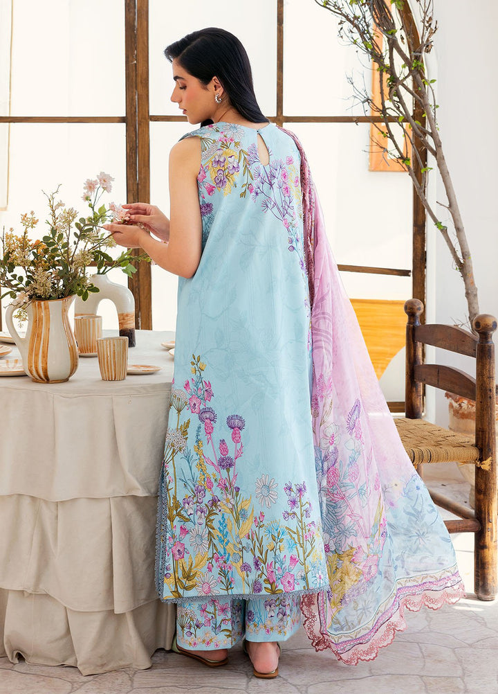 Florent Digital Printed Lawn Suits Unstitched 3 Piece FL25LP FL-09 - Summer Collection