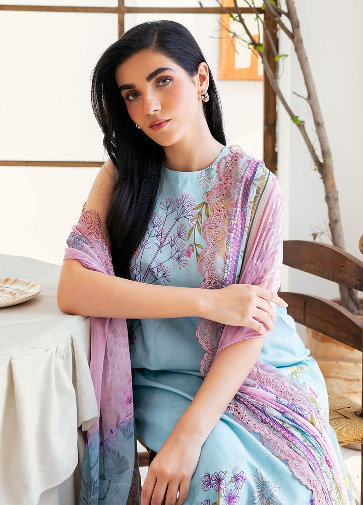 Florent Digital Printed Lawn Suits Unstitched 3 Piece FL25LP FL-09 - Summer Collection