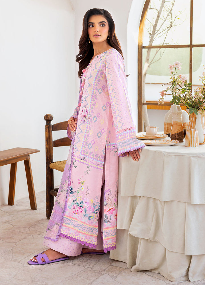 Florent Digital Printed Lawn Suits Unstitched 3 Piece FL25LP FL-1 B - Summer Collection